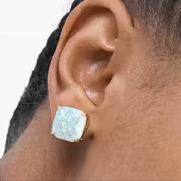 Kate Spade New York ♠️ sparkly yellow gold glitter earrings - Picture 7 of 8